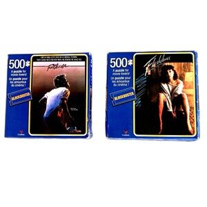 Set of 2 Blockbuster 80’s Movies Puzzles FLASHDANCER AND FOOTLOOSE